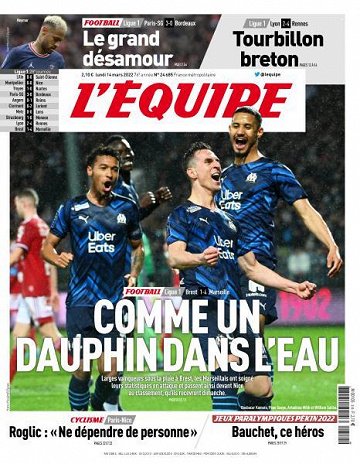 L’equipe du Lundi 14 Mars 2022