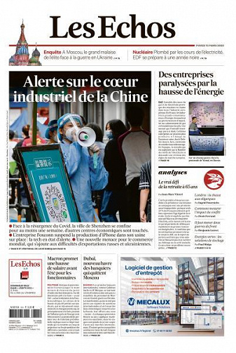Les Echos du Mardi 15 Mars 2022
