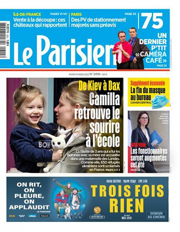 Le Parisien du Mardi 15 Mars 2022