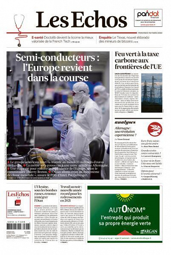 Les Echos du Mercredi 16 Mars 2022