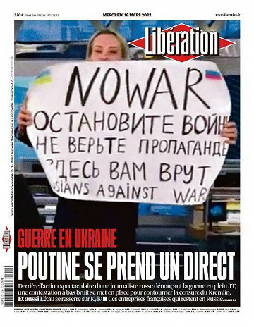 Libération du Mercredi 16 Mars 2022