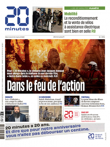 20 Minutes - 12 Editions Du Mercredi 16 Mars 2022