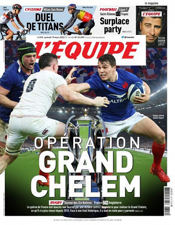 L’equipe du Samedi 19 Mars 2022
