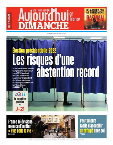 Aujourd’hui en France - 20 Mars 2022