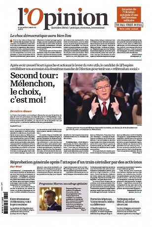 L'opinion du lundi 21 mars 2022