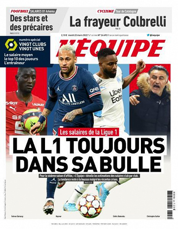 L’equipe du Mardi 22 Mars 2022