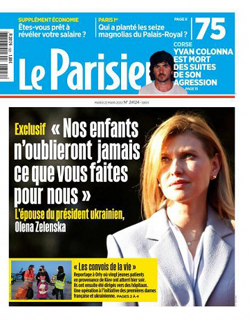 Le Parisien du Mardi 22 Mars 2022