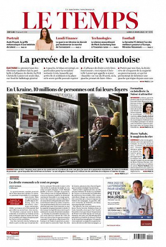 Le Temps -21 Mars 2022