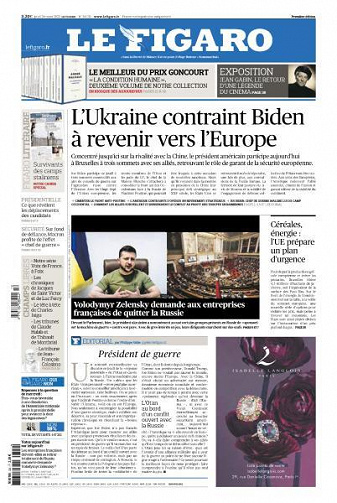 Le Figaro du Jeudi 24 Mars 2022