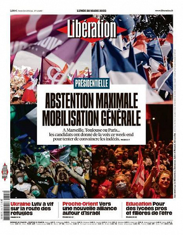 Libération du Lundi 28 Mars 2022