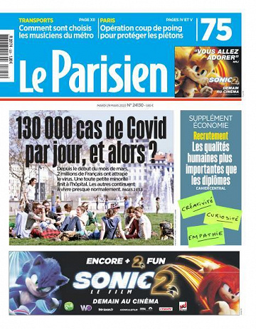 Le Parisien du Mardi 29 Mars 2022