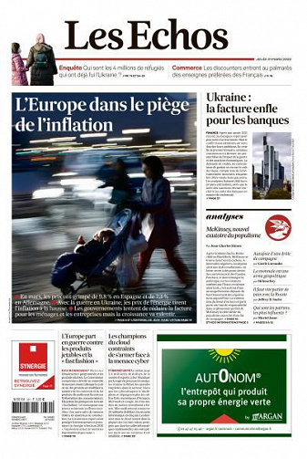 Les Echos du Jeudi 31 Mars 2022