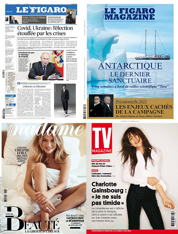 Pack Le Figaro et ses 3 suppléments - Vendredi 1er Avril 2022