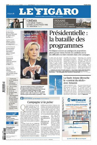 Le Figaro du Mercredi 6 Avril 2022