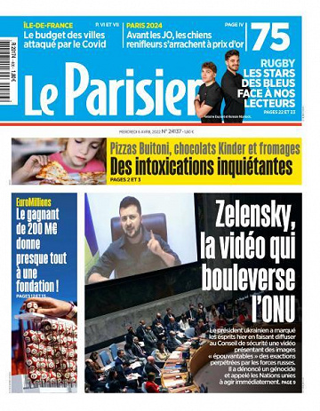 Le Parisien du Mercredi 6 Avril 2022
