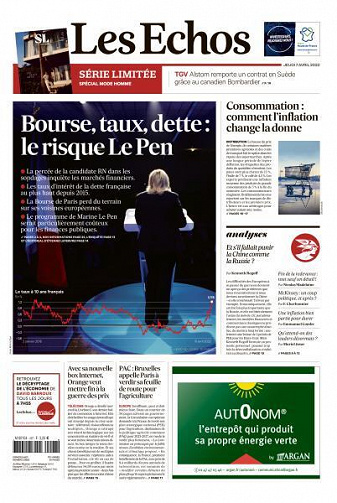 Les Echos du Jeudi 7 Avril 2022
