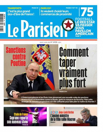 Le Parisien du Jeudi 7 Avril 2022