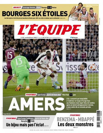 L’equipe du Vendredi 8 Avril 2022