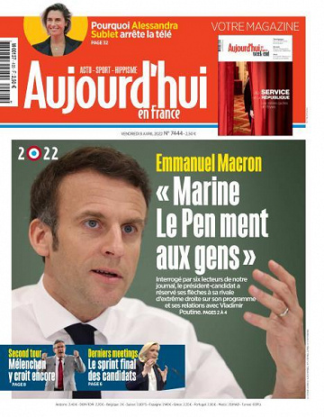 Aujourd’hui en France - 8 Avril 2022