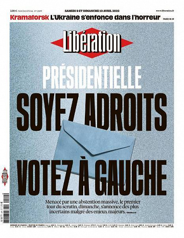 Libération du Samedi 9 et Dimanche 10 Avril 2022