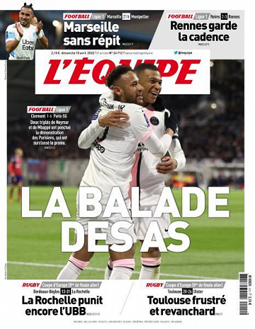L’equipe du Dimanche 10 Avril 2022