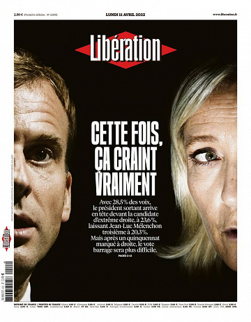 Libération du Lundi 11 Avril 2022