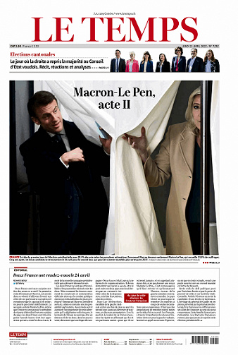 Le Temps - 11 Avril 2022