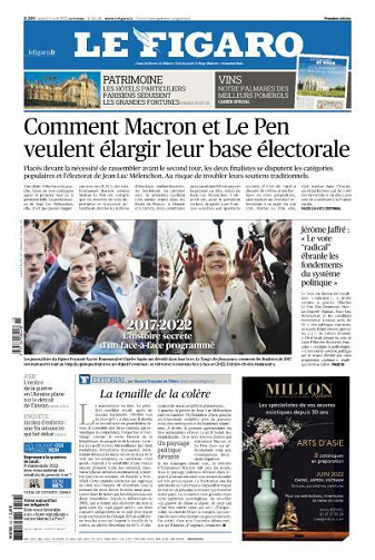 Le Figaro du Mardi 12 Avril 2022
