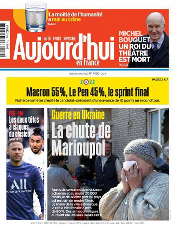 Aujourd’hui en France - 14 Avril 2022