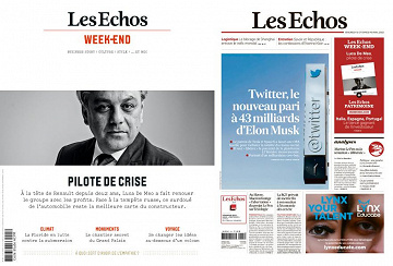 Pack Les Echos + Les Echos Week-end - Vendredi 15 Avril 2022