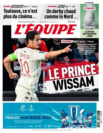 L’equipe du Samedi 16 Avril 2022