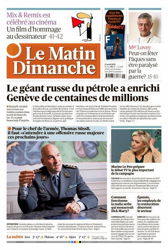 Le Matin Dimanche - 17 Avril 2022