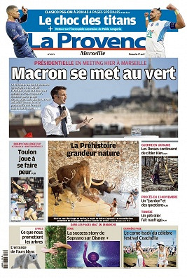 La Provence Marseille du dimanche 17 avril 2022