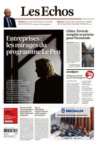 Les Echos du Mardi 19 Avril 2022