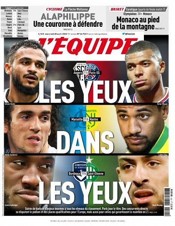 L’equipe du Mercredi 20 Avril 2022