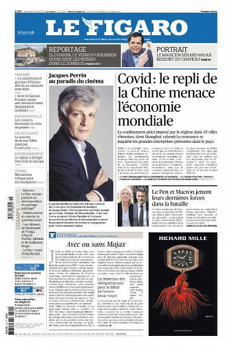 Le Figaro du Vendredi 22 Avril 2022