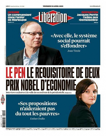 Libération du Vendredi 22 Avril 2022