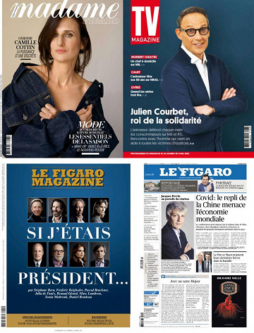 Pack Le Figaro et ses 3 suppléments - Vendredi 22 Avril 2022