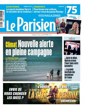 Le Parisien du Vendredi 22 Avril 2022