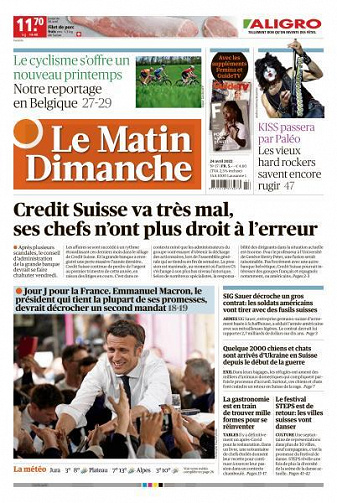 Le Matin Dimanche - 24 Avril 2022