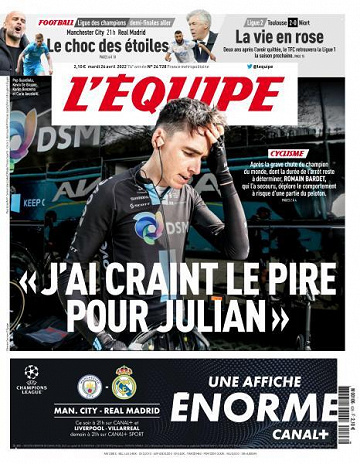L’equipe du Mardi 26 Avril 2022