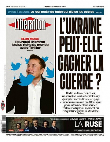 Libération du Mercredi 27 Avril 2022
