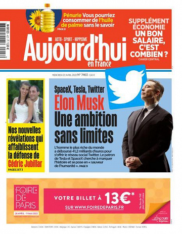 Aujourd’hui en France - 27 Avril 2022