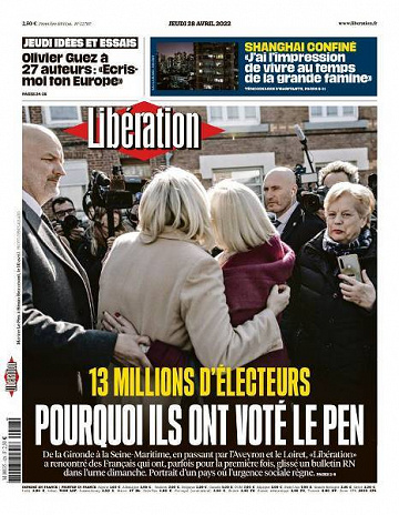 Libération du Jeudi 28 Avril 2022