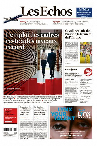 Les Echos du Jeudi 28 Avril 2022