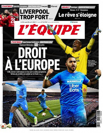 L’equipe du Jeudi 28 Avril 2022
