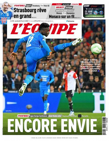 L’equipe du Vendredi 29 Avril 2022