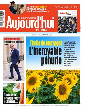 Aujourd’hui en France - 29 Avril 2022