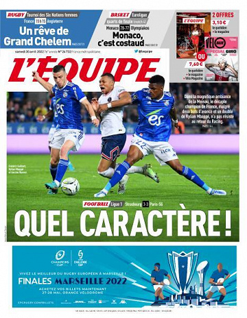 L’equipe du Samedi 30 Avril 2022