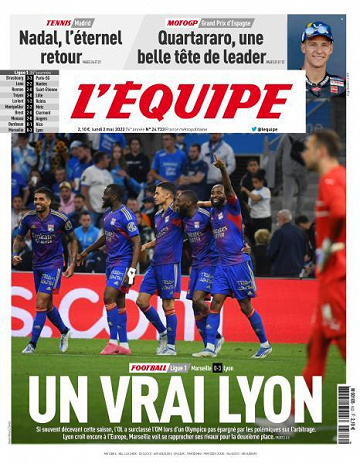 L’equipe du Lundi 2 Mai 2022